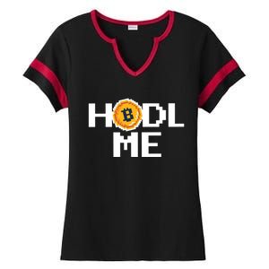 Hold Me Bitcoin Ladies Halftime Notch Neck Tee