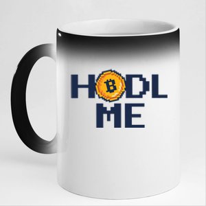 Hold Me Bitcoin 11oz Black Color Changing Mug