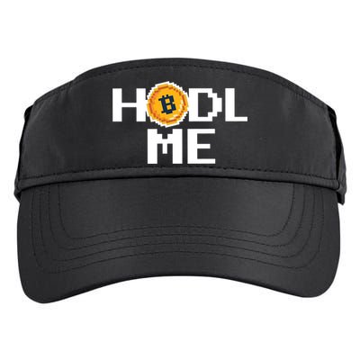 Hold Me Bitcoin Adult Drive Performance Visor