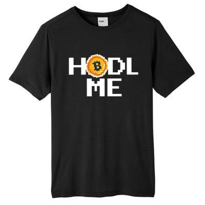 Hold Me Bitcoin Tall Fusion ChromaSoft Performance T-Shirt