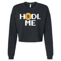 Hold Me Bitcoin Cropped Pullover Crew