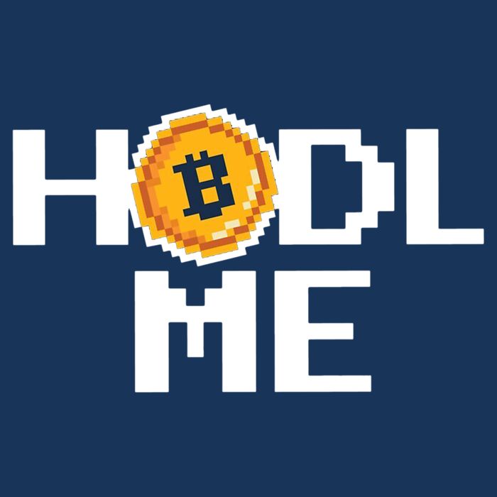 Hold Me Bitcoin 7 Panel Mesh Trucker Snapback Hat