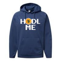 Hold Me Bitcoin Performance Fleece Hoodie