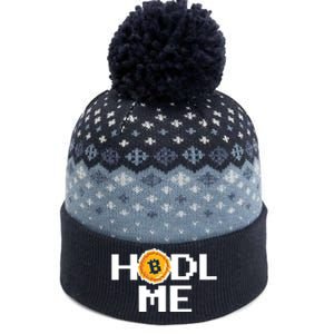 Hold Me Bitcoin The Baniff Cuffed Pom Beanie