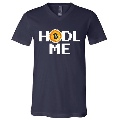 Hold Me Bitcoin V-Neck T-Shirt