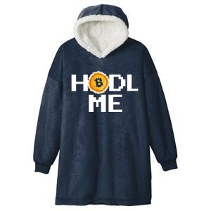 Hold Me Bitcoin Hooded Wearable Blanket