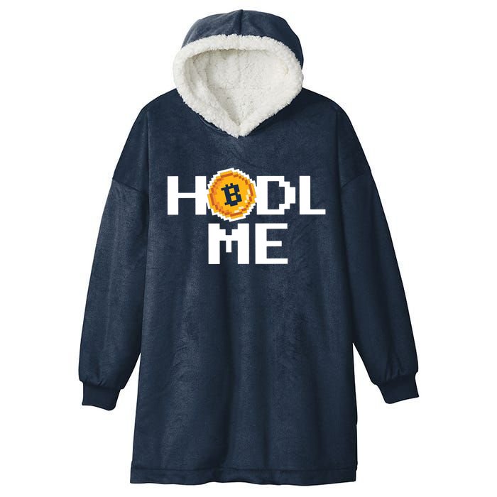 Hold Me Bitcoin Hooded Wearable Blanket