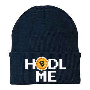 Hold Me Bitcoin Knit Cap Winter Beanie