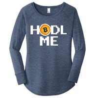 Hold Me Bitcoin Women's Perfect Tri Tunic Long Sleeve Shirt