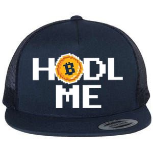 Hold Me Bitcoin Flat Bill Trucker Hat