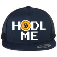 Hold Me Bitcoin Flat Bill Trucker Hat