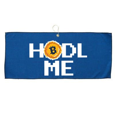 Hold Me Bitcoin Large Microfiber Waffle Golf Towel