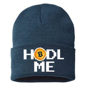 Hold Me Bitcoin Sustainable Knit Beanie