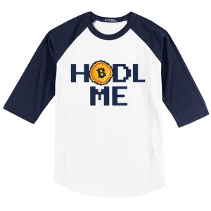 Hold Me Bitcoin Baseball Sleeve Shirt