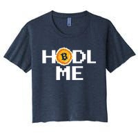 Hold Me Bitcoin Women's Crop Top Tee