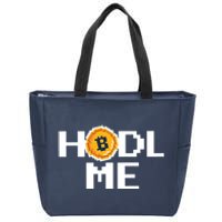 Hold Me Bitcoin Zip Tote Bag