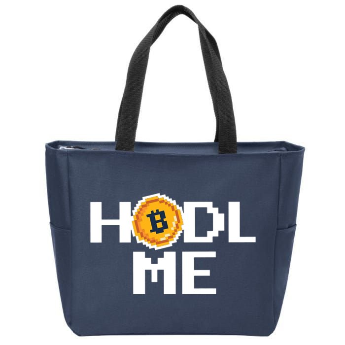 Hold Me Bitcoin Zip Tote Bag