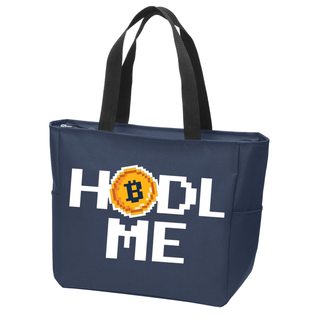 Hold Me Bitcoin Zip Tote Bag