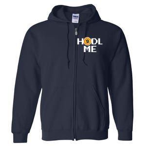 Hold Me Bitcoin Full Zip Hoodie