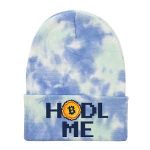 Hold Me Bitcoin Tie Dye 12in Knit Beanie