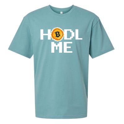 Hold Me Bitcoin Sueded Cloud Jersey T-Shirt