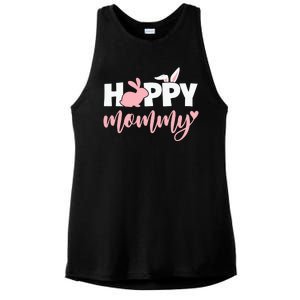 Happy Mommy Bunny Cute Holiday Ladies PosiCharge Tri-Blend Wicking Tank