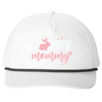 Happy Mommy Bunny Cute Holiday Snapback Five-Panel Rope Hat