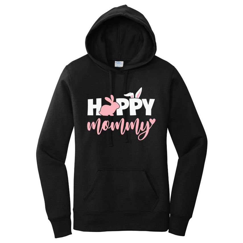 Happy Mommy Bunny Cute Holiday Women's Pullover Hoodie
