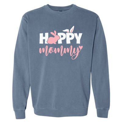 Happy Mommy Bunny Cute Holiday Garment-Dyed Sweatshirt