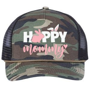 Happy Mommy Bunny Cute Holiday Retro Rope Trucker Hat Cap