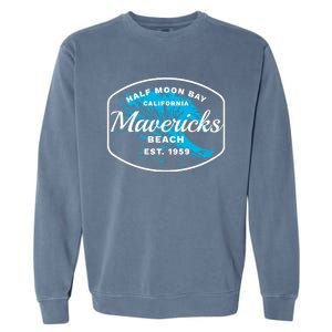 Half Moon Bay Mavericks Beach Surfing Gift Travel Gift Garment-Dyed Sweatshirt