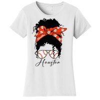 Houstion Messy Bun Souvenir I Love Houstion Women Women's T-Shirt