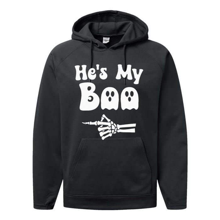 HeS My Boo Matching Halloween Pajama Couples HeS My Boo Performance Fleece Hoodie