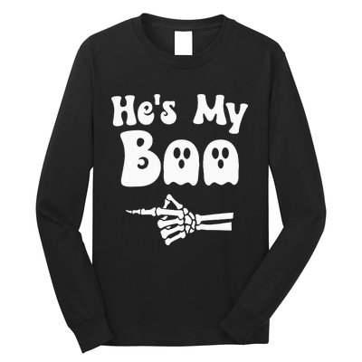 HeS My Boo Matching Halloween Pajama Couples HeS My Boo Long Sleeve Shirt