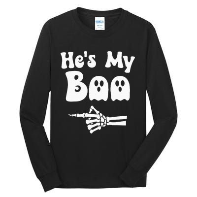 HeS My Boo Matching Halloween Pajama Couples HeS My Boo Tall Long Sleeve T-Shirt