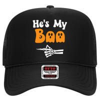 HeS My Boo Matching Halloween Pajama Couples HeS My Boo High Crown Mesh Back Trucker Hat