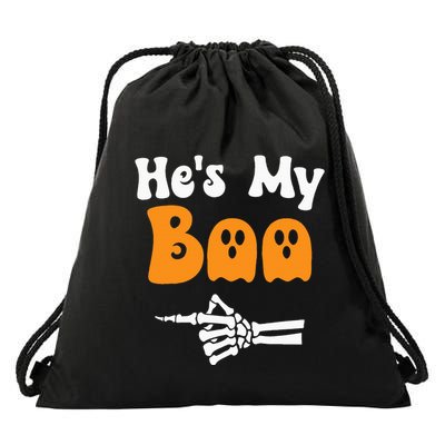 HeS My Boo Matching Halloween Pajama Couples HeS My Boo Drawstring Bag