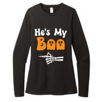 HeS My Boo Matching Halloween Pajama Couples HeS My Boo Womens CVC Long Sleeve Shirt