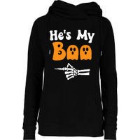 HeS My Boo Matching Halloween Pajama Couples HeS My Boo Womens Funnel Neck Pullover Hood