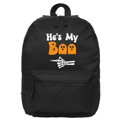 HeS My Boo Matching Halloween Pajama Couples HeS My Boo 16 in Basic Backpack