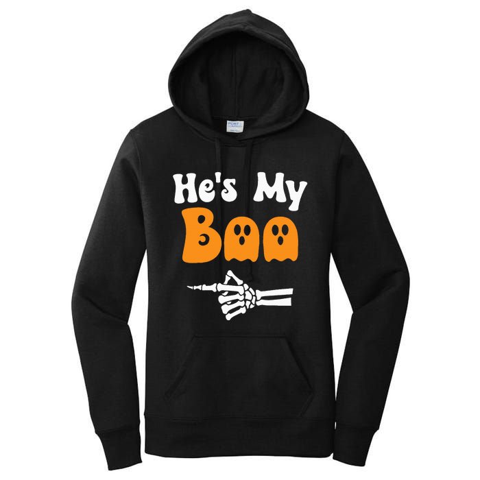 HeS My Boo Matching Halloween Pajama Couples HeS My Boo Women's Pullover Hoodie