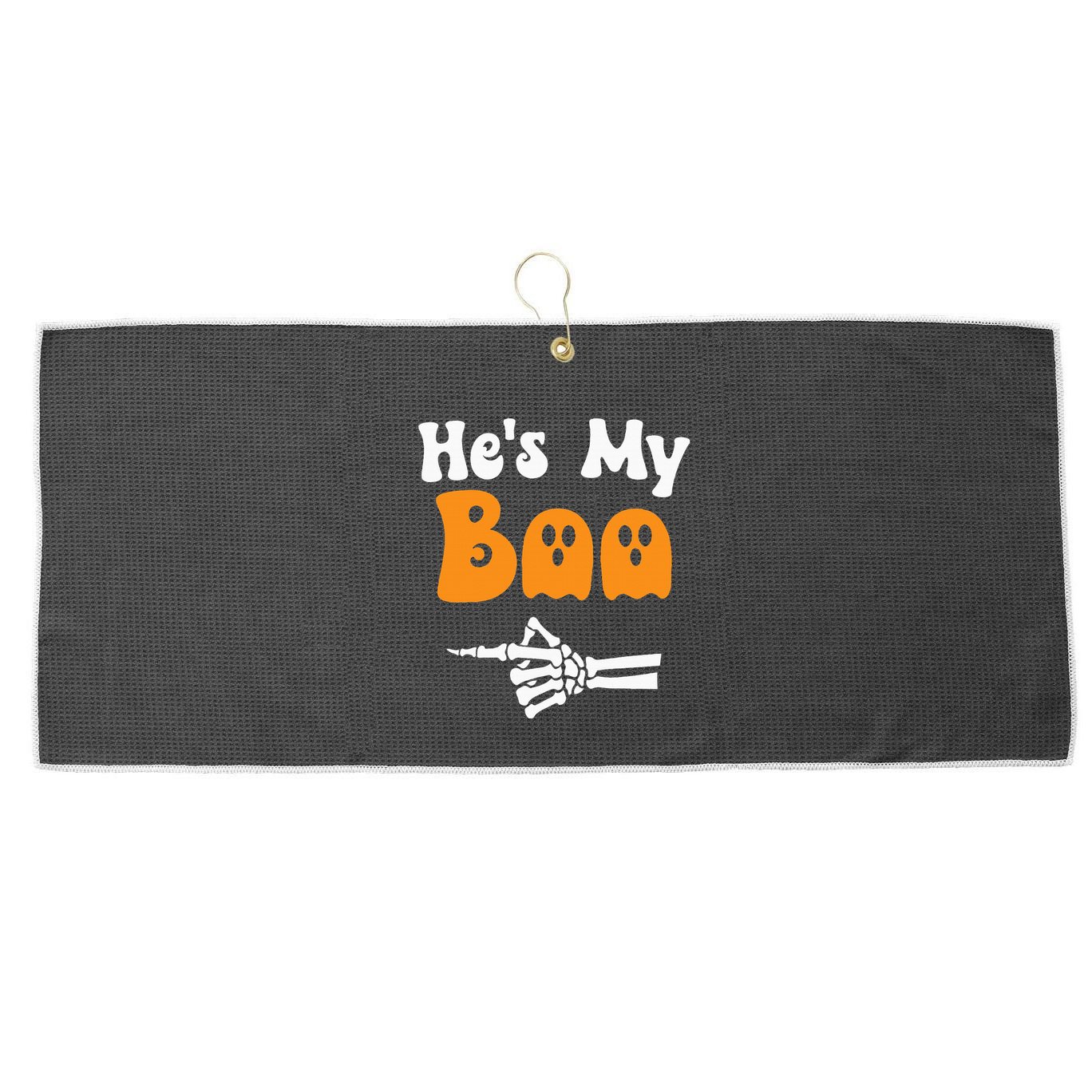 HeS My Boo Matching Halloween Pajama Couples HeS My Boo Large Microfiber Waffle Golf Towel