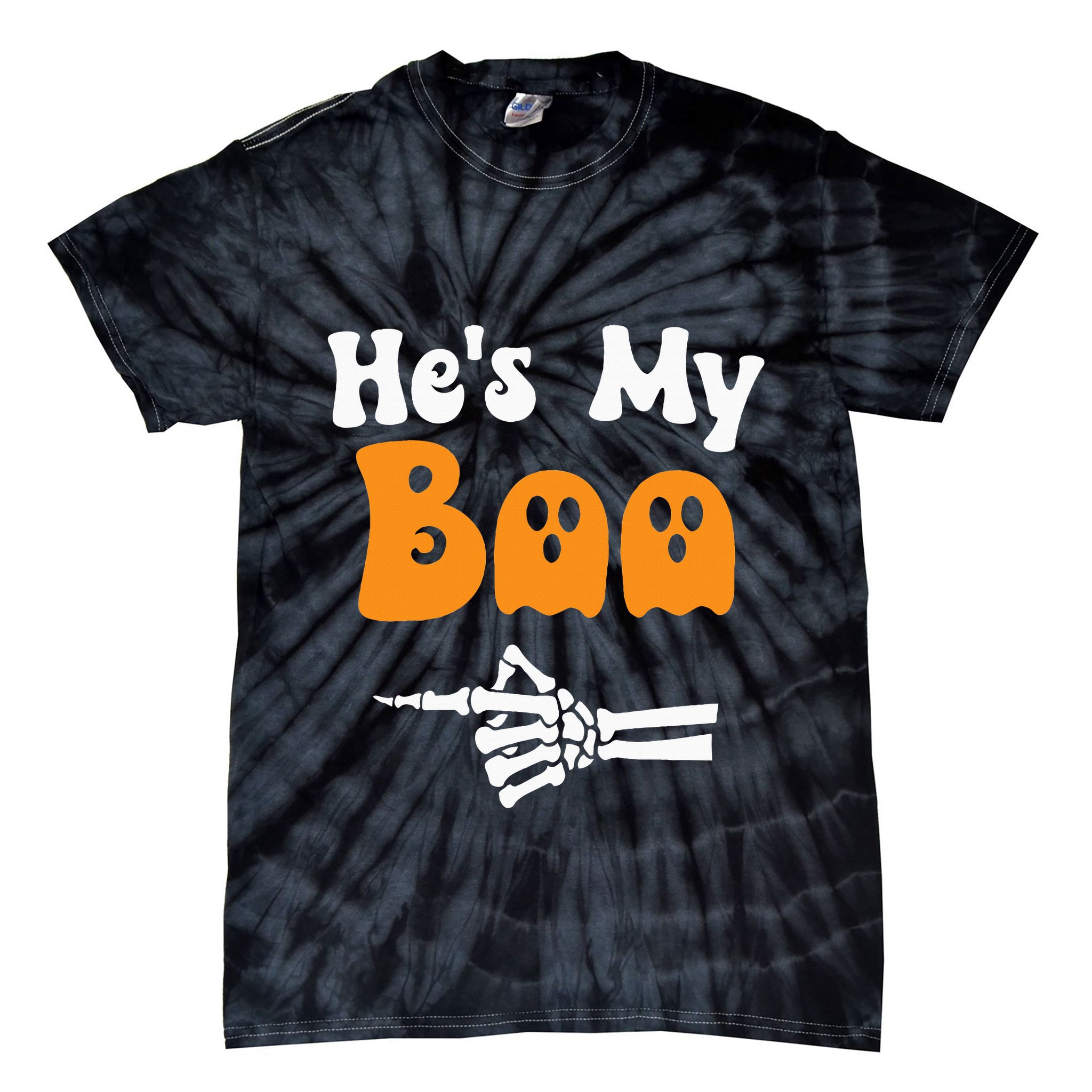HeS My Boo Matching Halloween Pajama Couples HeS My Boo Tie-Dye T-Shirt