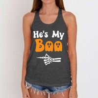 HeS My Boo Matching Halloween Pajama Couples HeS My Boo Women's Knotted Racerback Tank