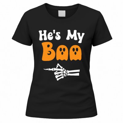 HeS My Boo Matching Halloween Pajama Couples HeS My Boo Women's T-Shirt