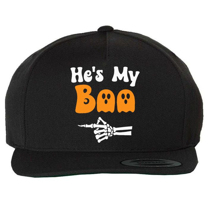 HeS My Boo Matching Halloween Pajama Couples HeS My Boo Wool Snapback Cap