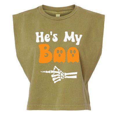 HeS My Boo Matching Halloween Pajama Couples HeS My Boo Garment-Dyed Women's Muscle Tee