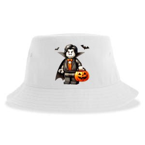 Halloween Master Builder Vampire Building Blocks Bricks Sustainable Bucket Hat