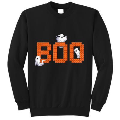 Halloween Master Builder Boo Ghost Building Blocks Bricks Sweatshirt