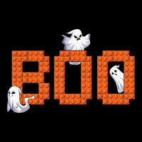 Halloween Master Builder Boo Ghost Building Blocks Bricks Mousepad